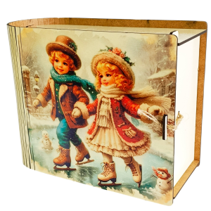 Новогодняя упаковка для конфет "Книга"