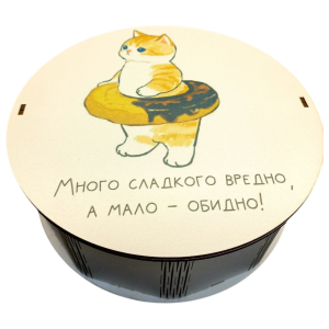 Новогодняя упаковка для конфет "Круг"
